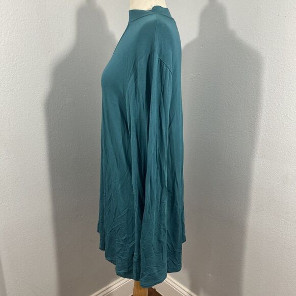 Laurie Felt Blouse Womens Medium Green Jersey Keyhole Tunic Top - Picture 4 of 9
